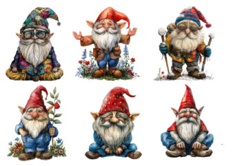 funny Gnome Clipart