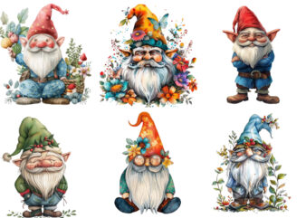 Funny Gnome Clipart t shirt graphic design