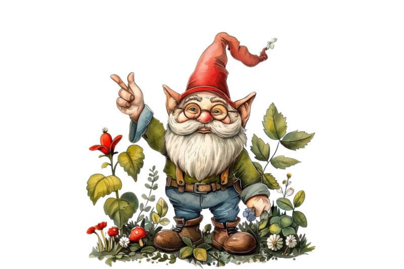 Funny Gnome Clipart