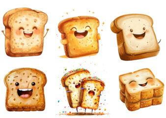 funny bread clipart