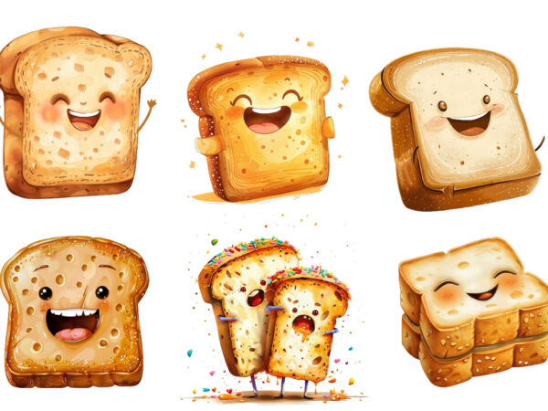 Funny bread clipart t shirt graphic design