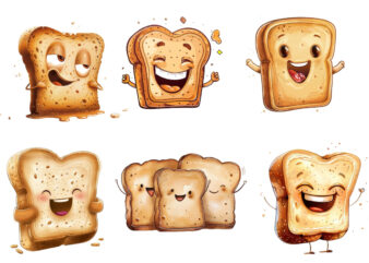 funny bread clipart