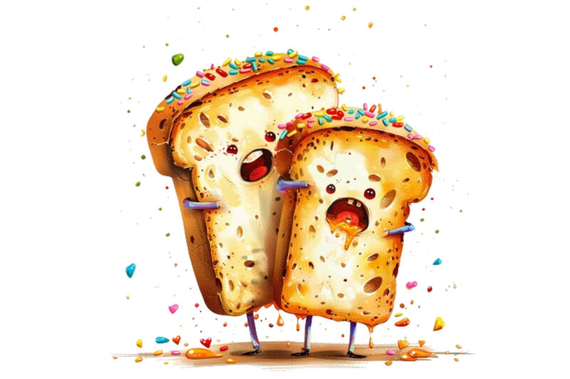 funny bread clipart