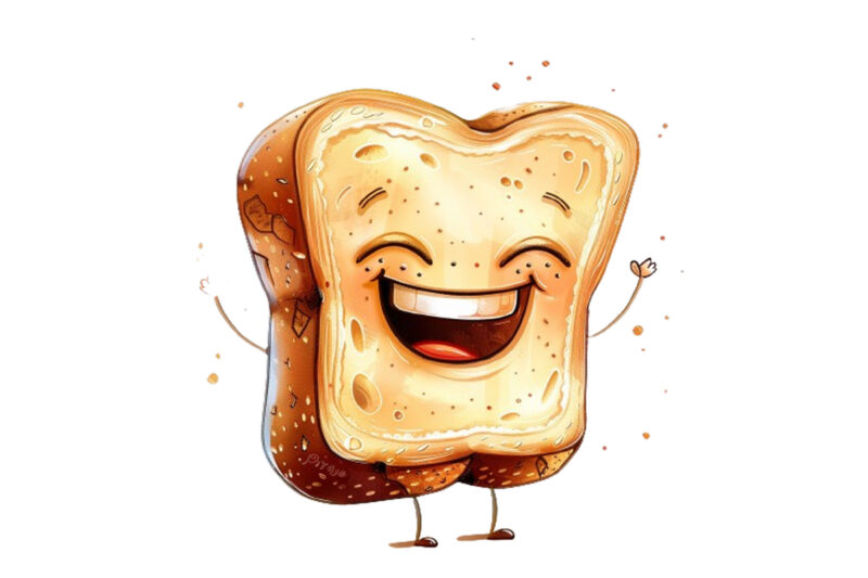 funny bread clipart