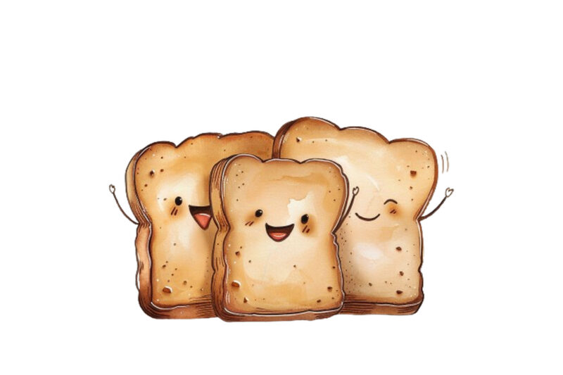 funny bread clipart