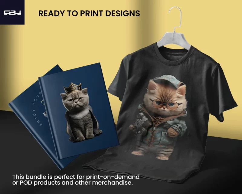 Cat T-shirt designs bundle, Bear Streetwear design, Urban design, Teddy Bear, Urban Streetwear, T-Shirt pod design, DTF, DTG, png, svg
