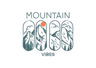 mountain vibes t shirt designs for sale
