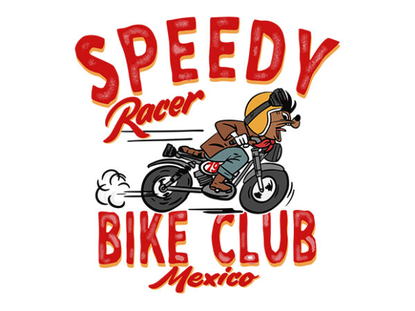 Speedy racer t shirt template vector