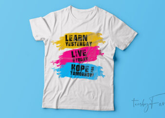 motivational T-shirt design.