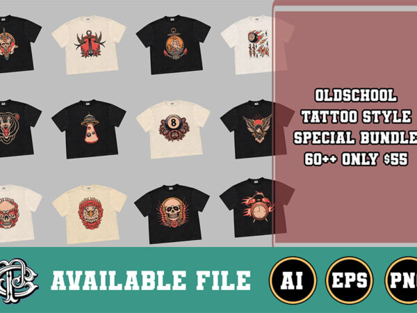 Oldschool style special bundle part 3 t shirt design online