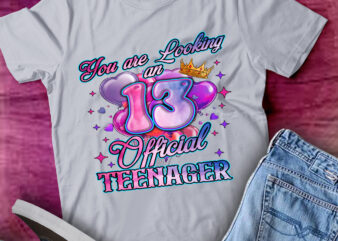 13th Birthday Girls 13 Years Official Teenager Birthday T-Shirt ltsp
