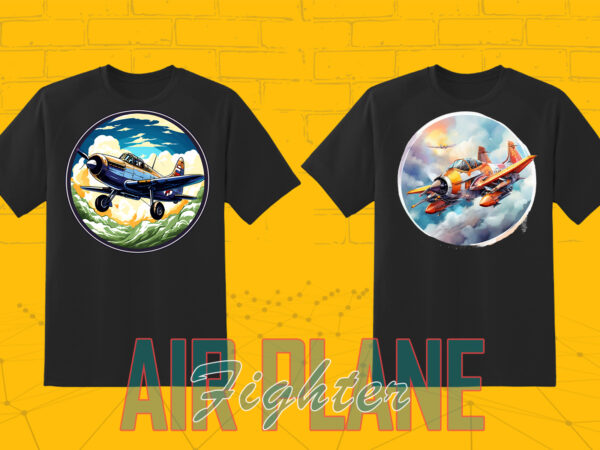 Fighter plane t-shirt illustration 20 clipart bundle Fighter plane t-shirt illustration 20 clipart bundle