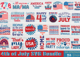 4th of July T-shirt Bundle 4th of July SVG Bundle