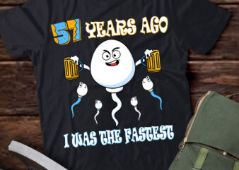 57 Years Ago I Was The Fastest Birthday Decorations T-Shirt ltsp
