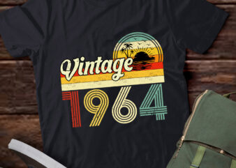 60 Years Old Gifts Vintage Born In 1964 Retro 60th Birthday T-Shirt ltsp