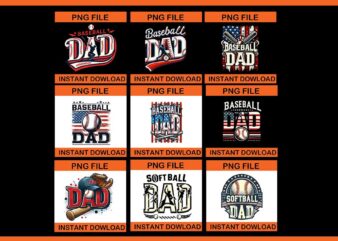 9 Baseball Dad Png, Baseball father Png, Father day Png