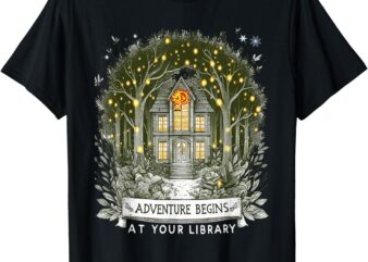 Adventure Begins At Your Library Summer Reading Program 2024 T-Shirt