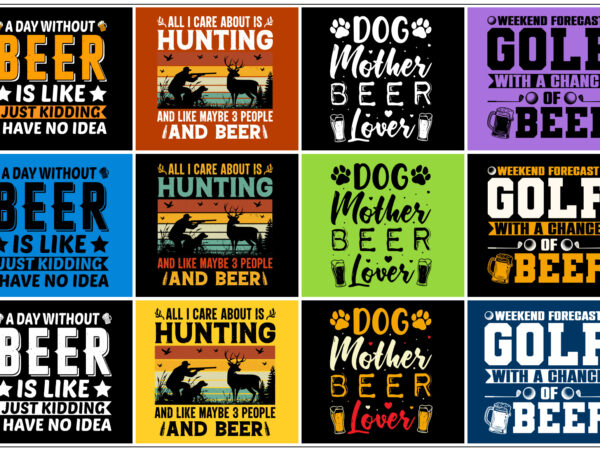 Beer t-shirt design bundle Beer t-shirt design bundle