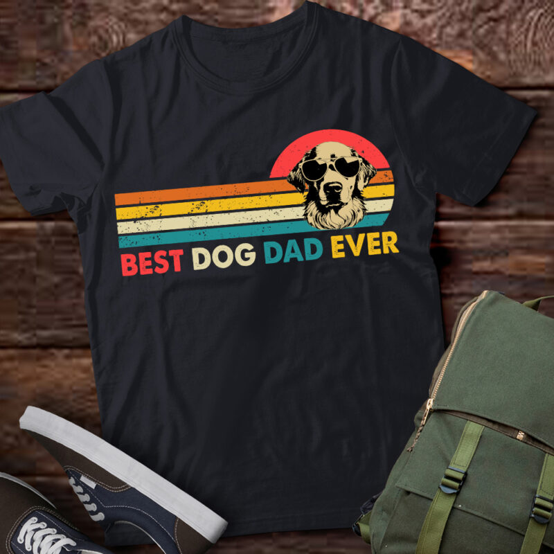 Best Golden Retriever Dad Ever Father_s Day Gift dog Daddy For Men T-Shirt ltsp