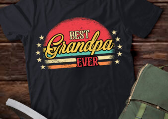 Best Grandpa Ever Father_s Day Grandpa Gifts Vintage Emblem T-Shirt ltsp