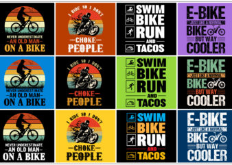 Biker T-Shirt Design Bundle