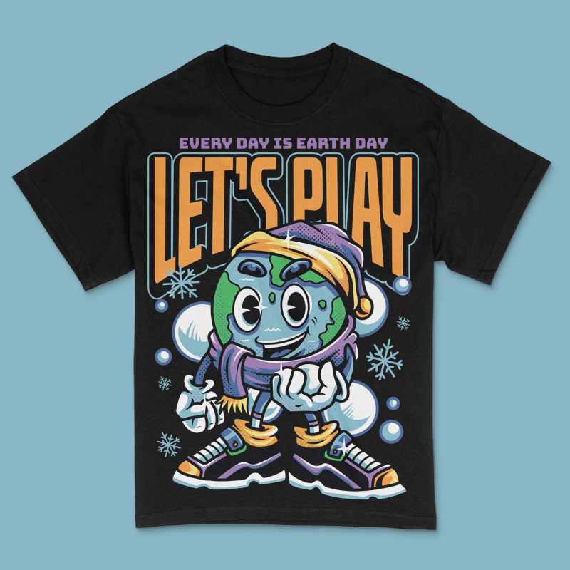 Let’s Play T-Shirt Design Template