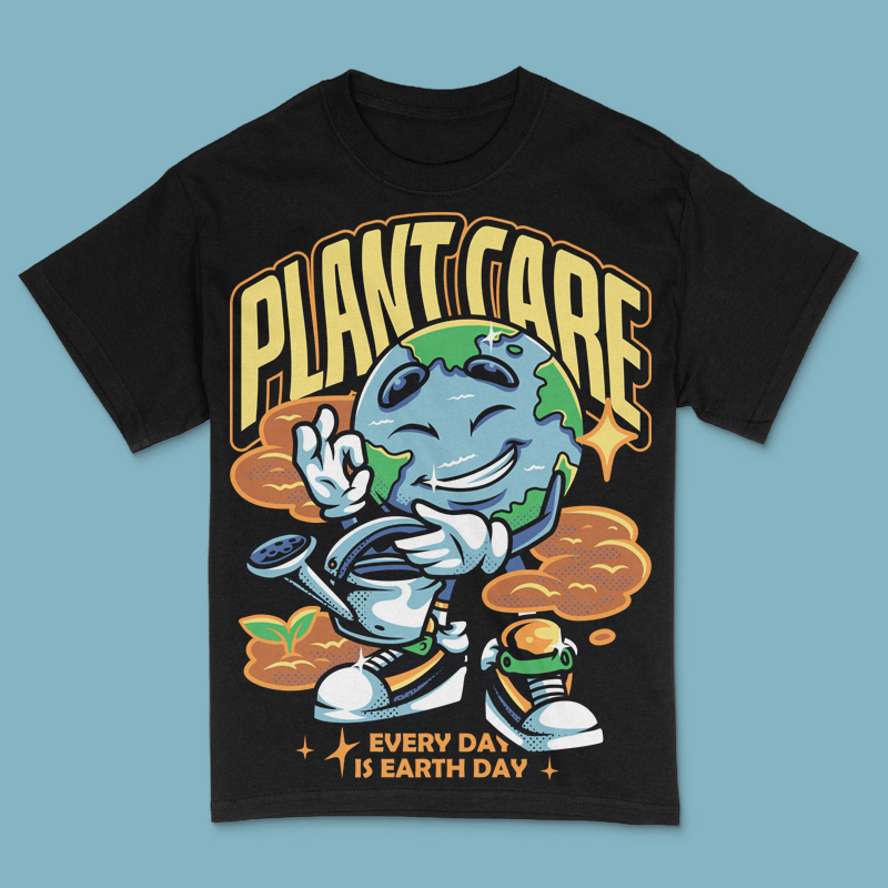 Plant Care T-Shirt Design Template