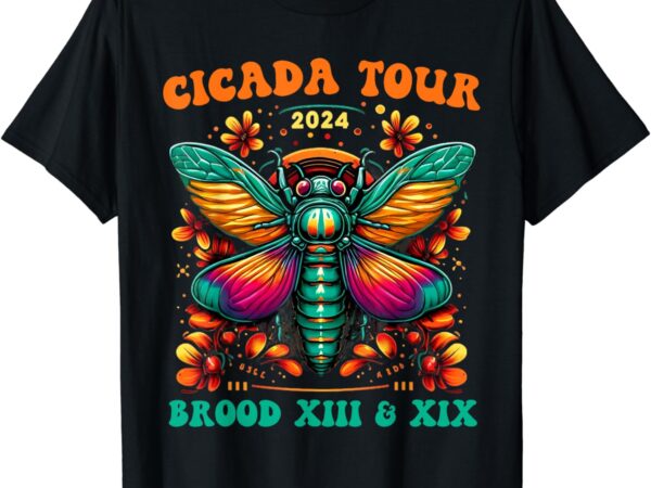 Cicada tour 2024 cicada reunion broods xix & xiii vintage t-shirt