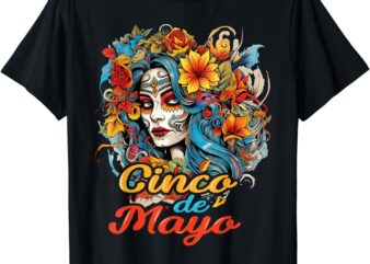 Cinco De Mayo Shirts For Mexican Girl Women Lets Fiesta 2024 T-Shirt