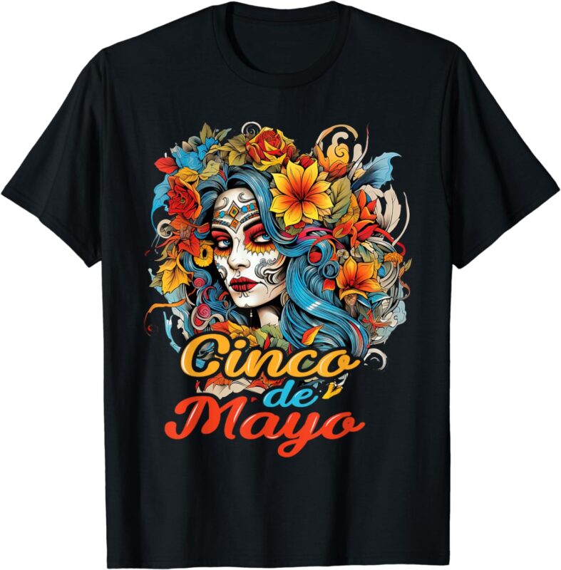 Cinco De Mayo Shirts For Mexican Girl Women Lets Fiesta 2024 T-Shirt