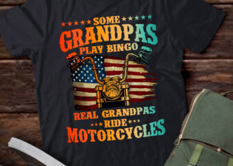 Cool Grandpa Motorcycle Design For Men Biker Motorbike Lover T-Shirt LTSP