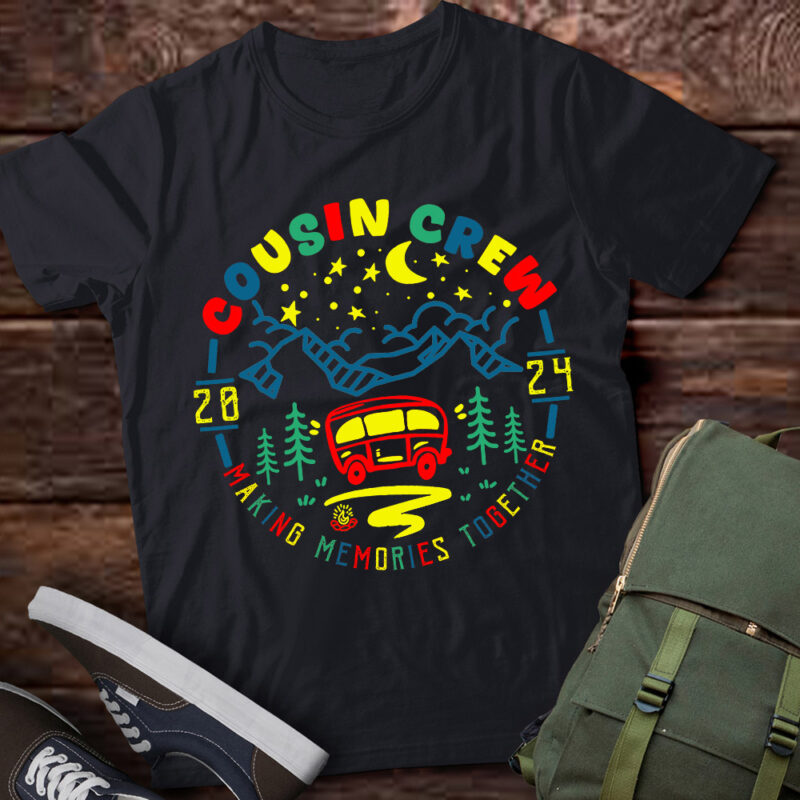 Cousin Crew Making Memories 2024 Family Reunion Trip Camping T-Shirt ltsp