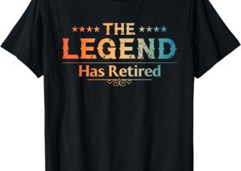 Cute Retired Art For Men Women Retiring Retiree Retirement T-Shirt