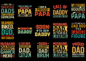 Dad Father’s Day T-Shirt Design Bundle