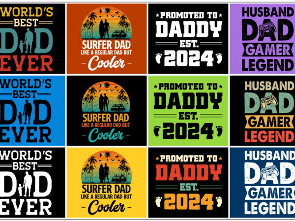 Dad t-shirt design bundle