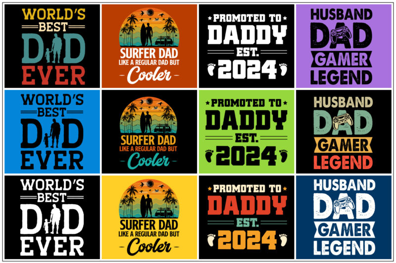 Dad T-Shirt Design Bundle