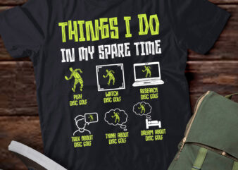 Disc Golf Things I Do In My Spare Time Frisbee Men Kids Boys T-Shirt ltsp