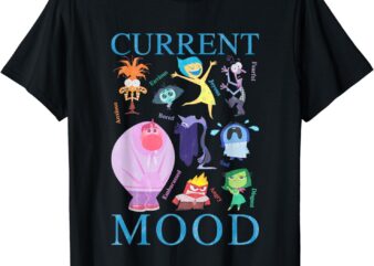 Disney Pixar Inside Out 2 Current Mood Many Emotions Vintage T-Shirt