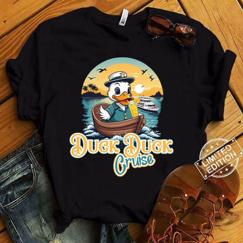 Duck Duck Cruise Funny Family Cruising Matching Group T-Shirt ltsp