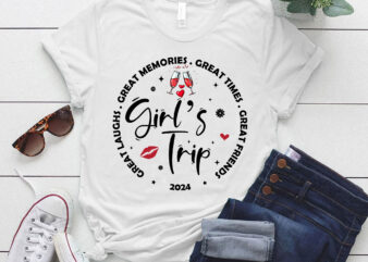 Girls Trip 2024 Vacation Tshirts, Girls Weekend Trip Shirt, Vacay Mode Shirt LTSP