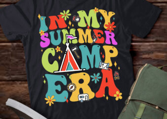 Groovy In My Summer Camp Era Retro Summer Camper Women T-Shirt ltsp
