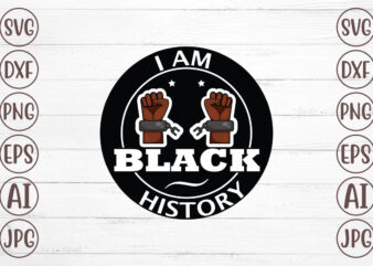 I Am Black History T-Shirt Design