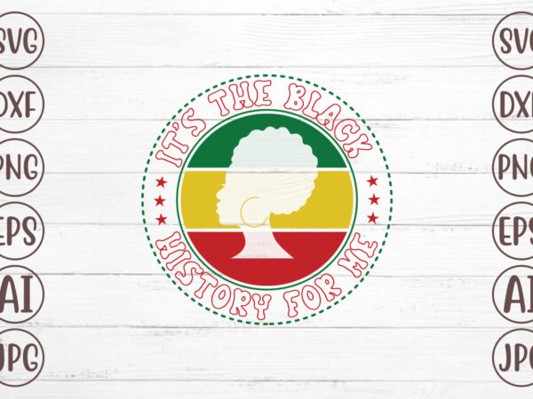 It’s the black history for me t-shirt design