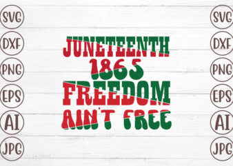 Juneteenth 1865 Freedom Ain’t Free T-Shirt Design