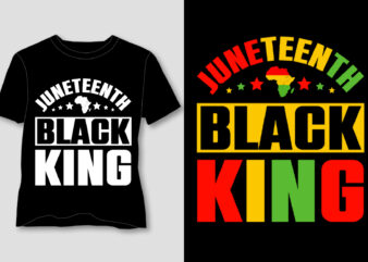 Juneteenth Black King T-Shirt Design