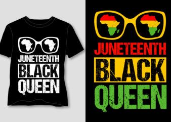 Juneteenth Black Queen T-Shirt Design