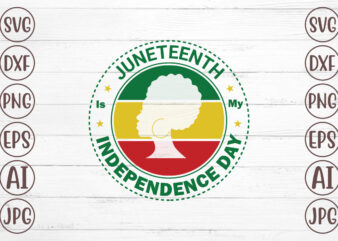 Juneteenth Is My Independence Day T-Shirt Design
