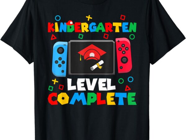 Kindergarten level complete last day of school graduate boys t-shirt