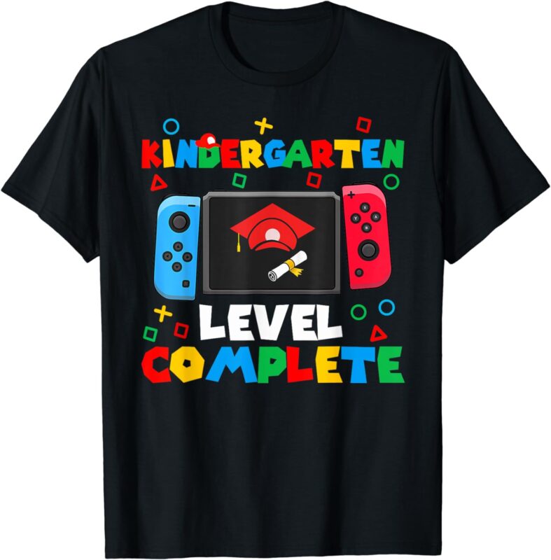 Kindergarten Level Complete Last Day Of School Graduate Boys T-Shirt