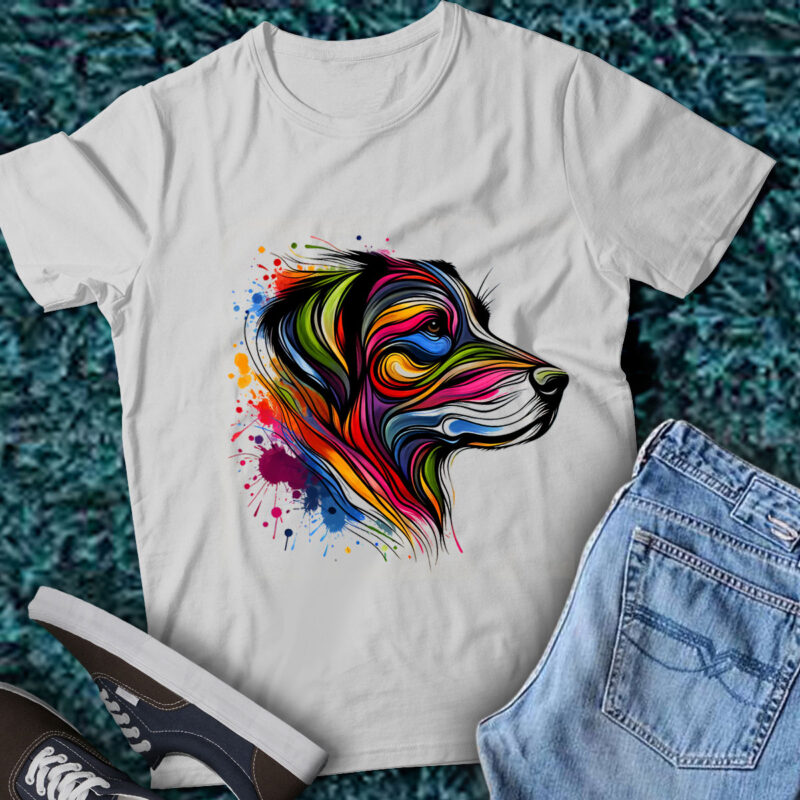 LT01 Colorful Artistic Whippets Cute Dog Lover